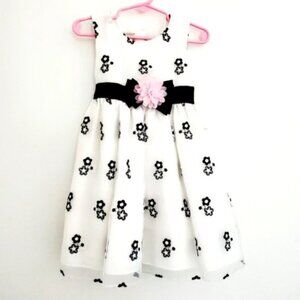 Marmellata Girls 3T  Formal/Party/Dress-up White Embroidery Floral Dress
